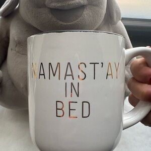 Chic White Mug with Humorous Quote